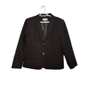 Calvin Klein black professional blazer womens 14 career office business corpcore
